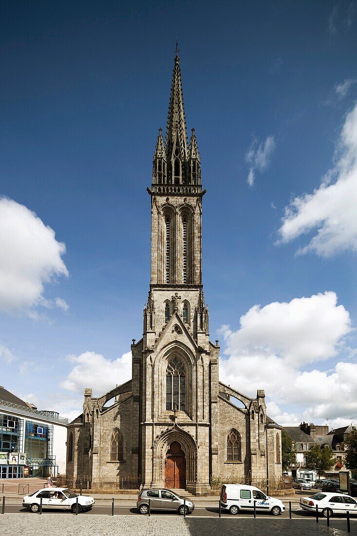 Saint Matthiew church, town of Quimper, departament of Finistere, region of Brittany, France