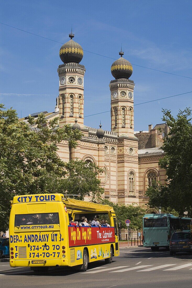 Nagy Zsinagoga, the great synagogue in Jewish quarter, Budapest, Hungary Europe