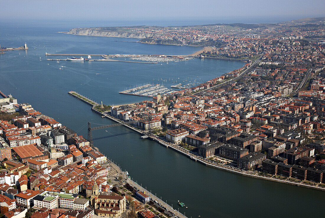 Portugalete und Las Arenas, Bilbao, Biskaya, Baskenland, Spanien