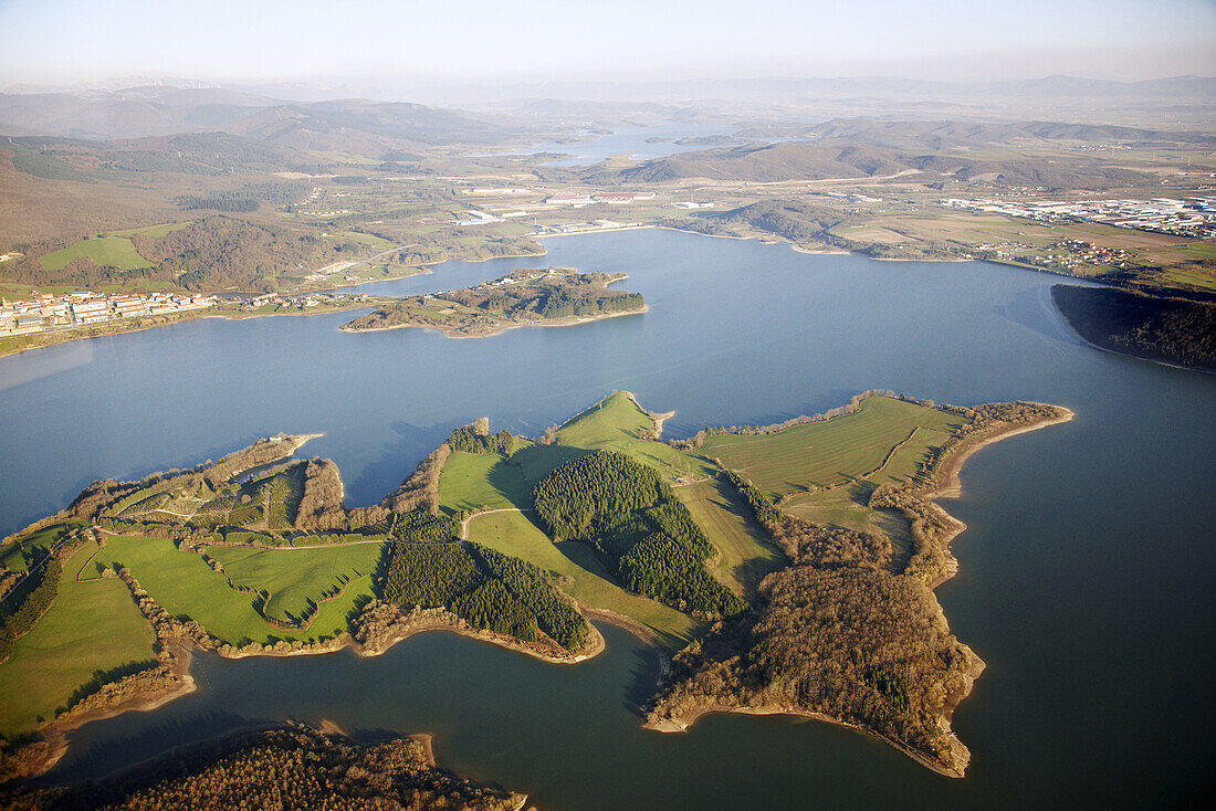 Urrunaga reservoir, Legutiano, Alava, Basque Country, Spain