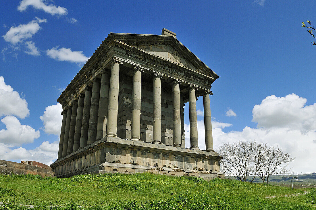 historic hellenistic Mithras Temple in Garni, Kotayk region, Armenia, Asia