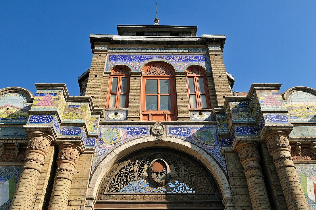 historic Bagh Melli Gate in Tehran, Iran, Asia