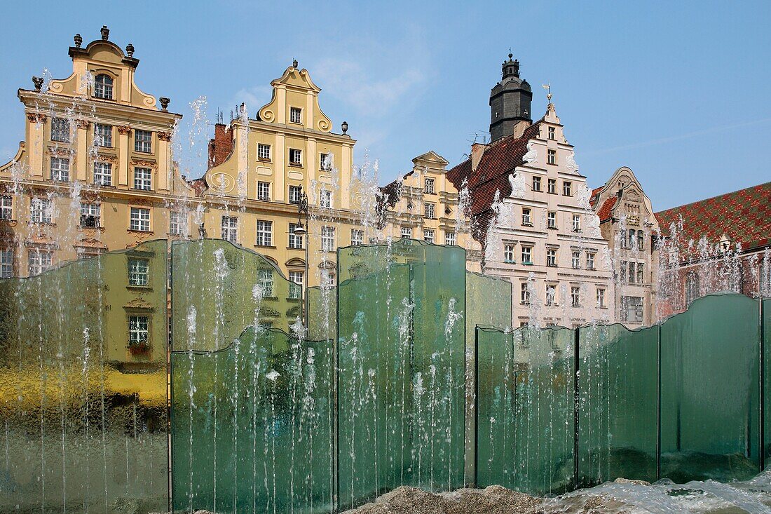 Fountain, Main Market Square, Wroclaw, Poland