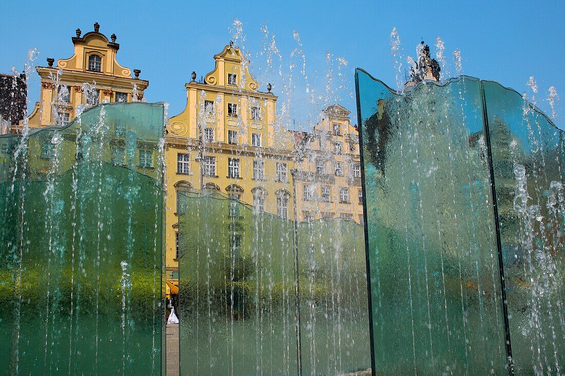 Fountain, Main Market Square, Wroclaw, Poland