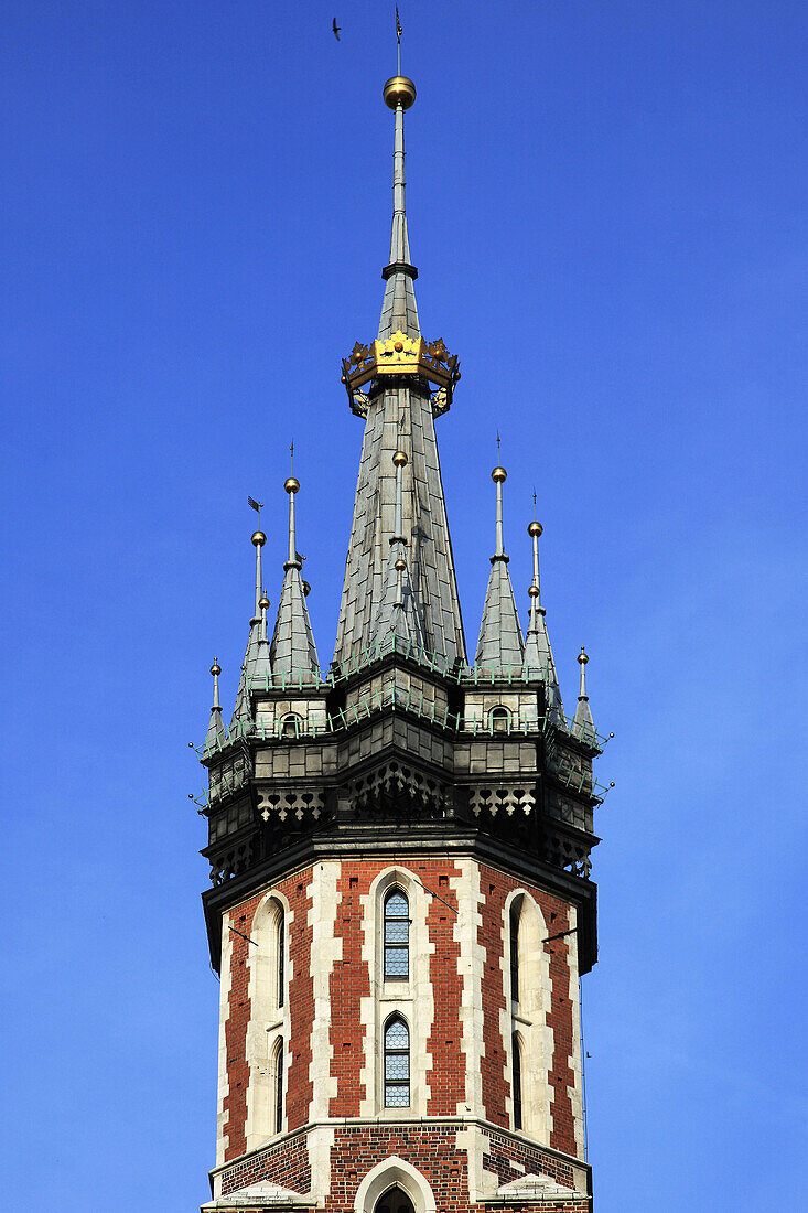 Poland, Krakow, Main Market Square, St Mary´s Church