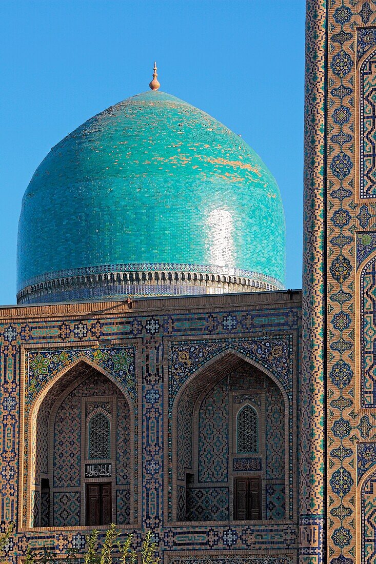 The Tilla Kari Madrasah, Registan Square, Samarkand, Uzbekistan