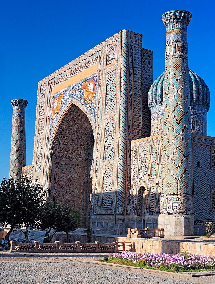 The Shyr Dor Madrasah, Registan Square, Samarkand, Uzbekistan