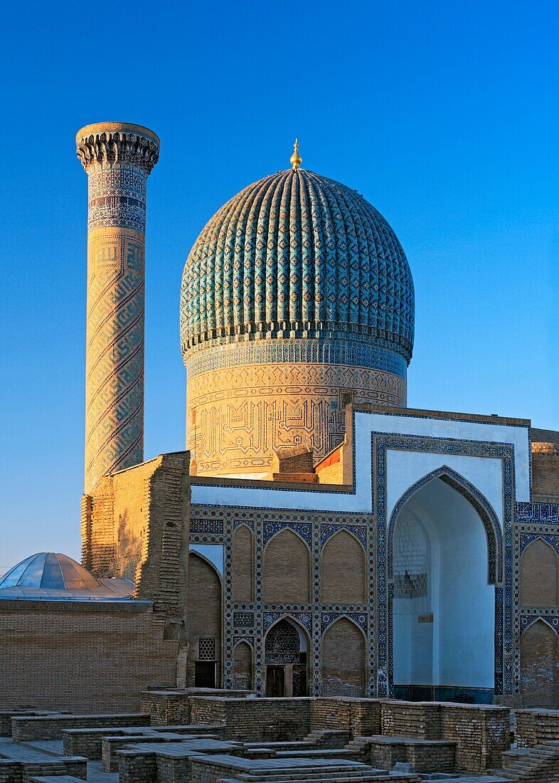 The Gur-Emir Mausoleum, burial place of Timur Tamerlane, Samarkand, Uzbekistan