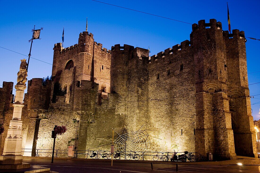 Gravensteen Castle, Ghent, Belgium, Europe