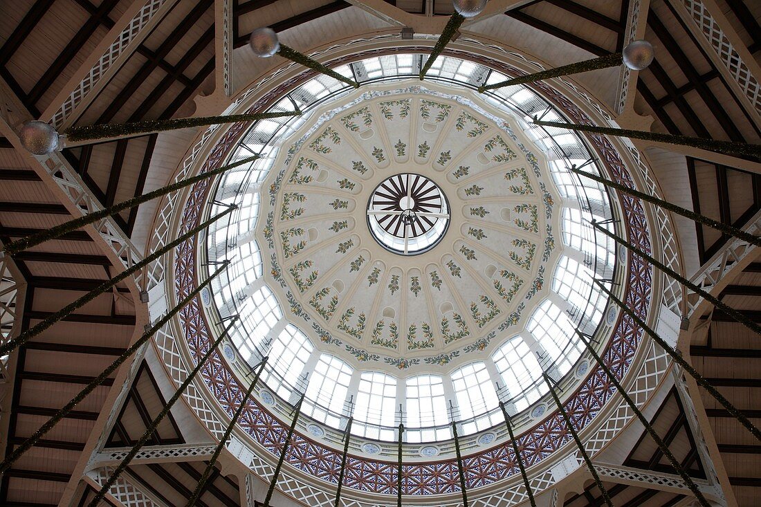 Ceiling of the Central Market, Valencia, Spain