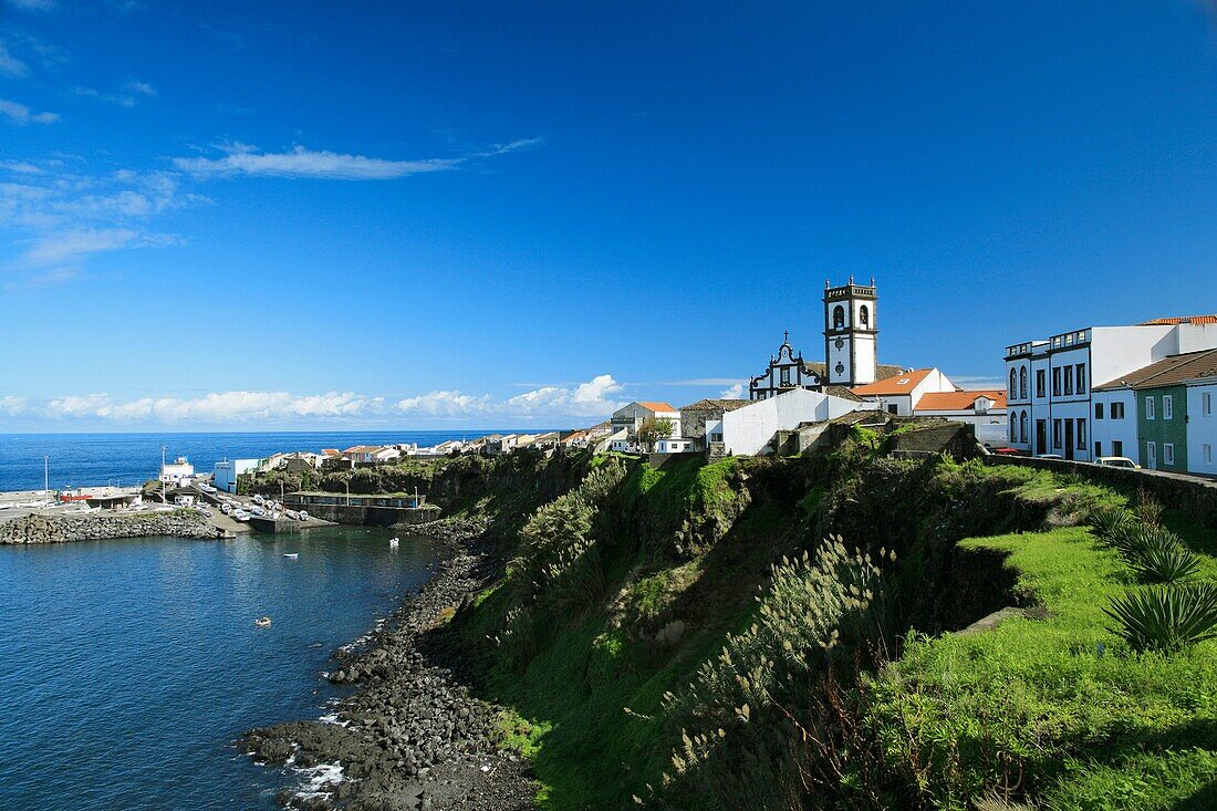 The town of Rabo de Peixe  Sao Miguel island, Azores, Portugal