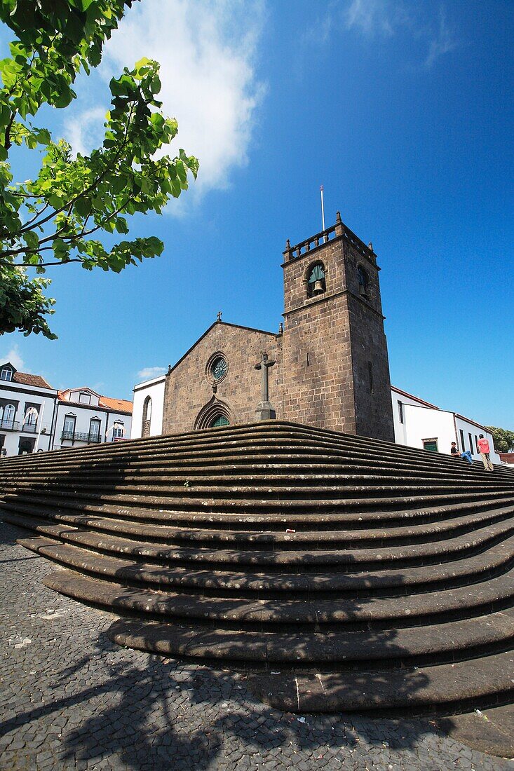 Sao Miguel Arcanjo church, in the town of Vila Franca do Campo  Sao Miguel island, Azores