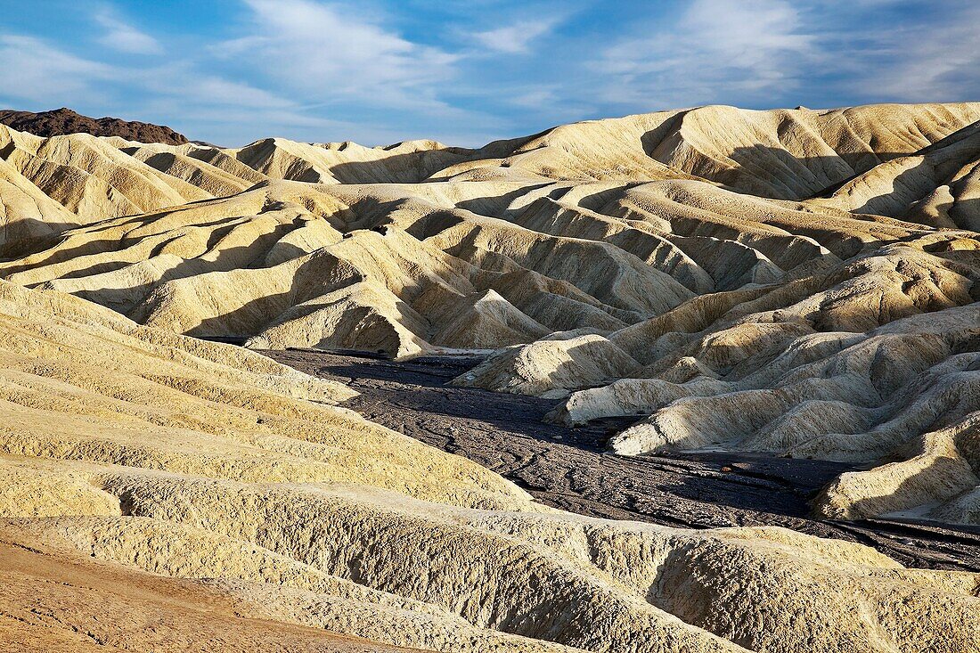 Golden Canyon during late afternoon in Death Valley National Park, California