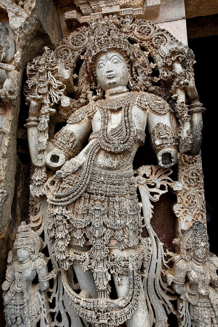 Temple Complex at Halebidu, from the twin temple towns of Belur- Halebidu, Karnataka, India