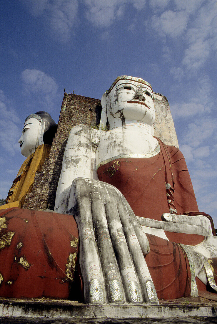 Myanmar  Burma), Bago, Kyaik Pun Paya, Buddha statues