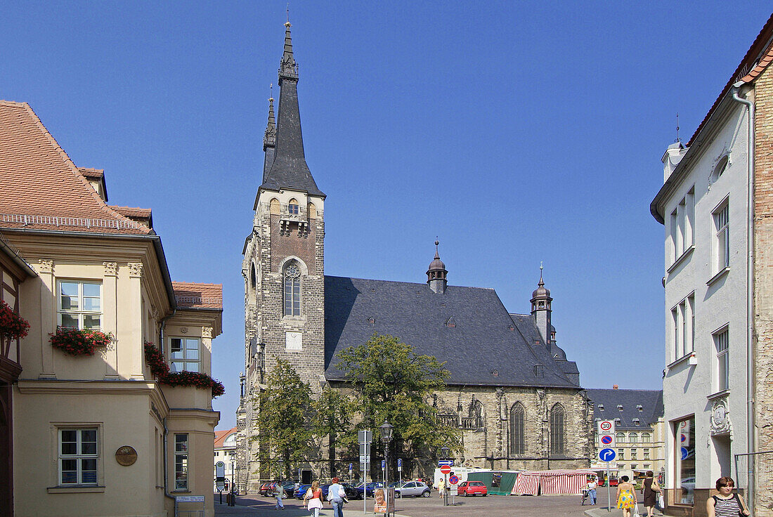 St. Jacob Market Church, Köthen, Bach-City, district Anhalt-Bitterfeld, Saxonia-Anhalt, Germany, Europe