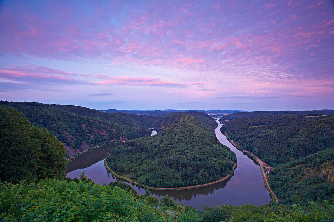 Saarschleife bei Orscholz, Mettlach, Saarland, Deutschland