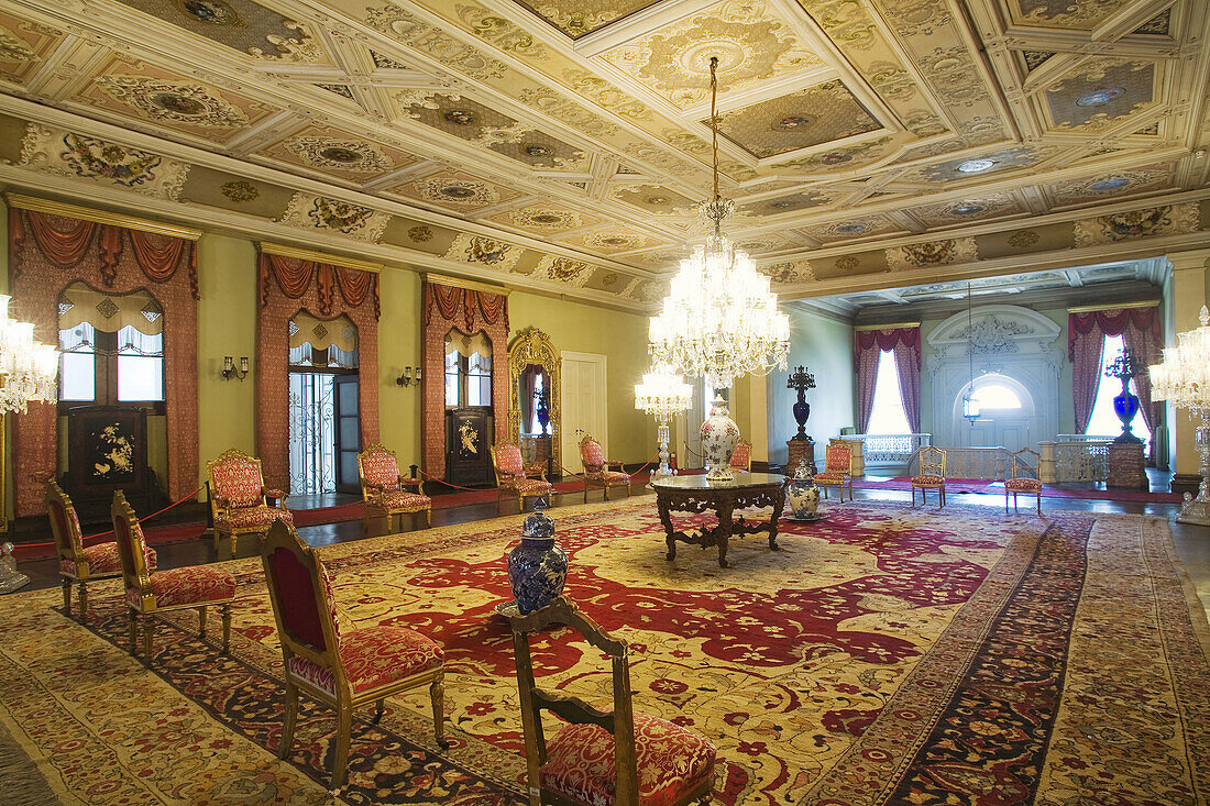 Harem main room, Dolmabahce Palace, Istanbul, Turkey