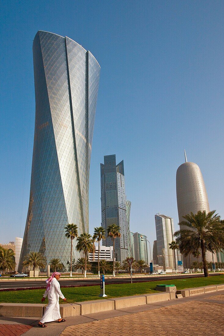 Al Bidda tower at the Corniche, Doha, Qatar