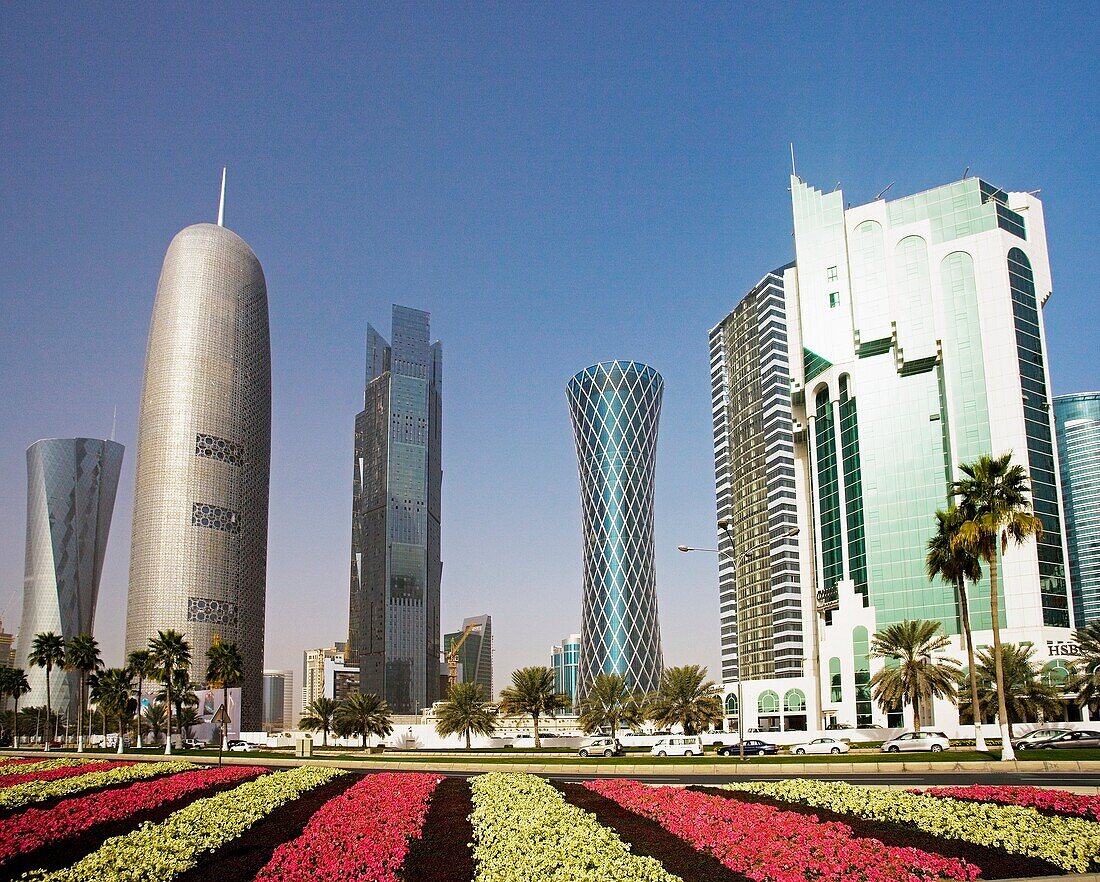 Corniche skyline, Doha, Qatar