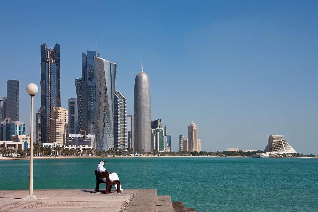 Corniche skyline, Doha, Qatar