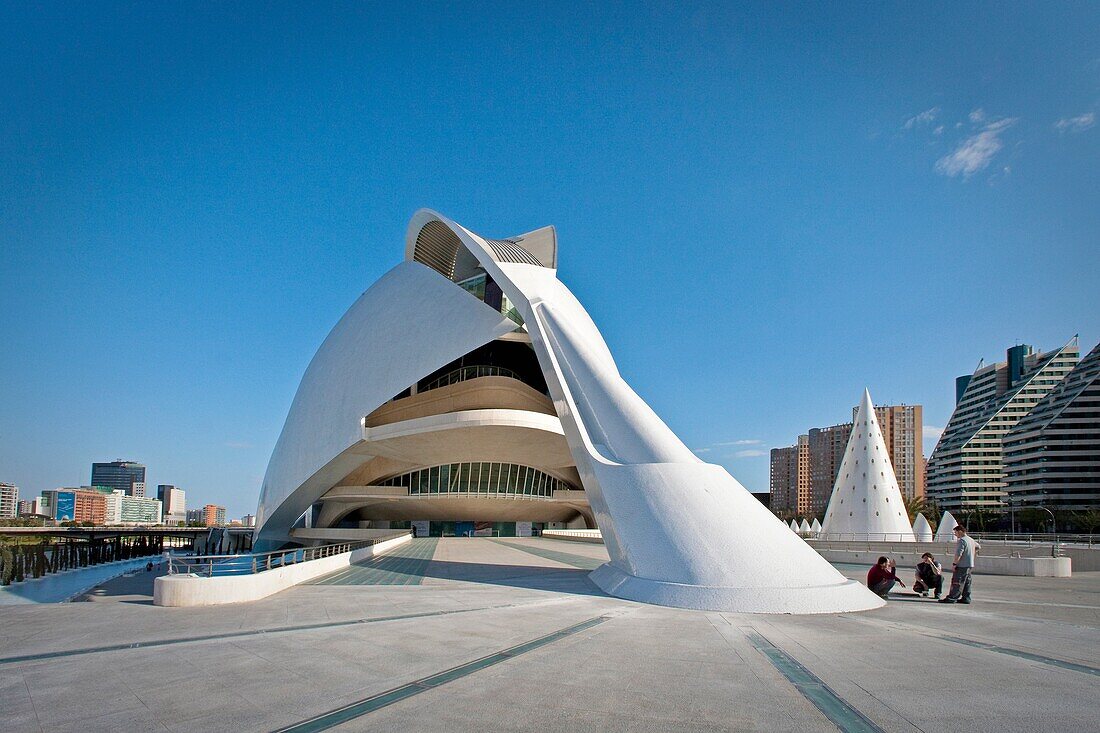 City of Arts and Sciences built by S. Calatrava, Valencia, Comunidad Valenciana, Spain