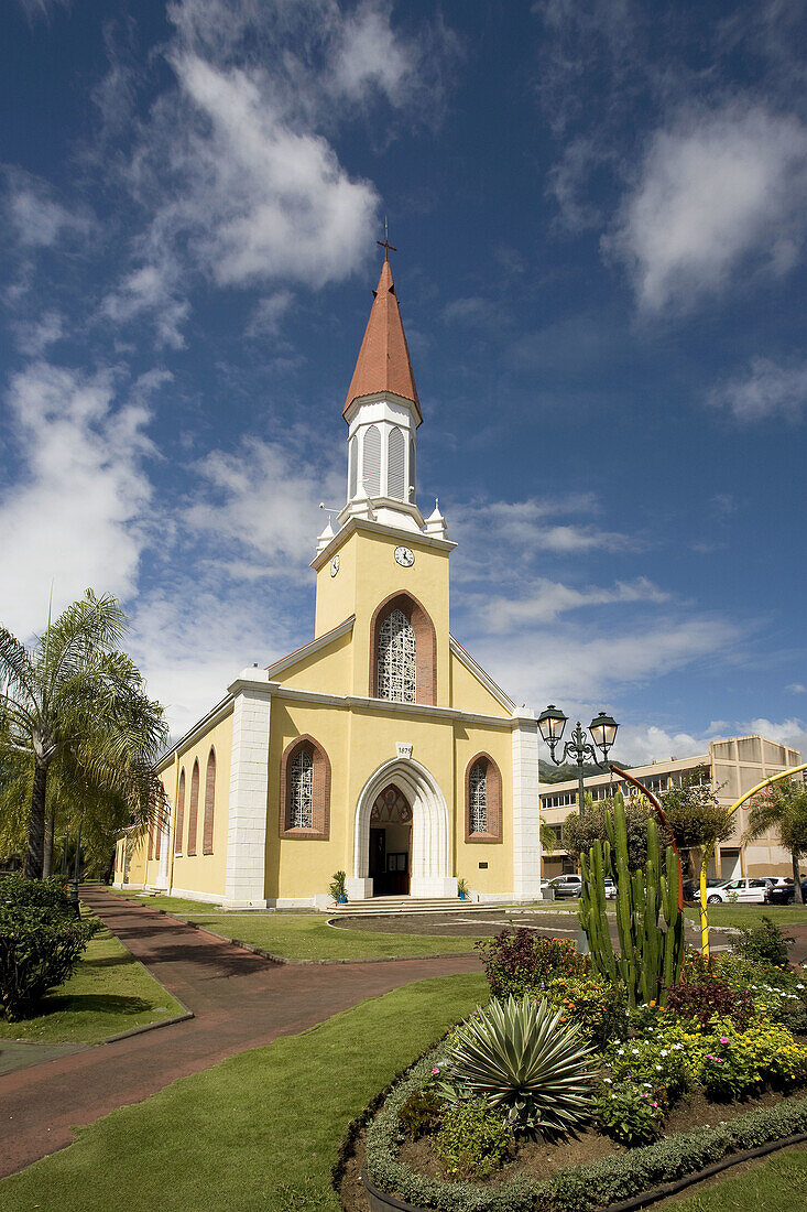 Notre Dame Cathedral, Papeete, Tahiti Nui, Tahiti island, Society Islands, French Polynesia (May 2009)