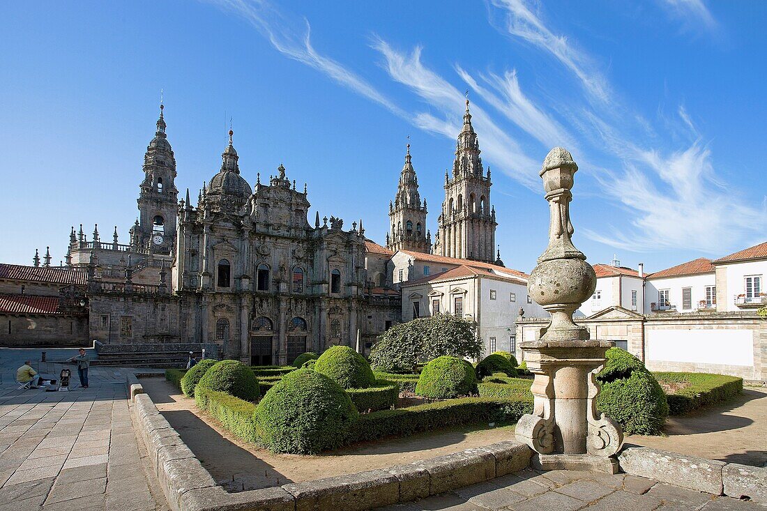 Cathedral, Santiago de Compostela. A Coruña province, Galicia, Spain