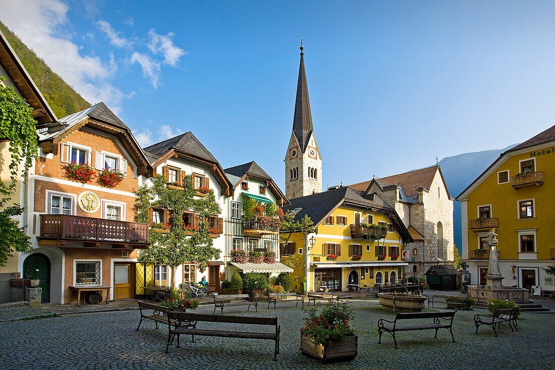 Market Square, Hallstatt, Austria