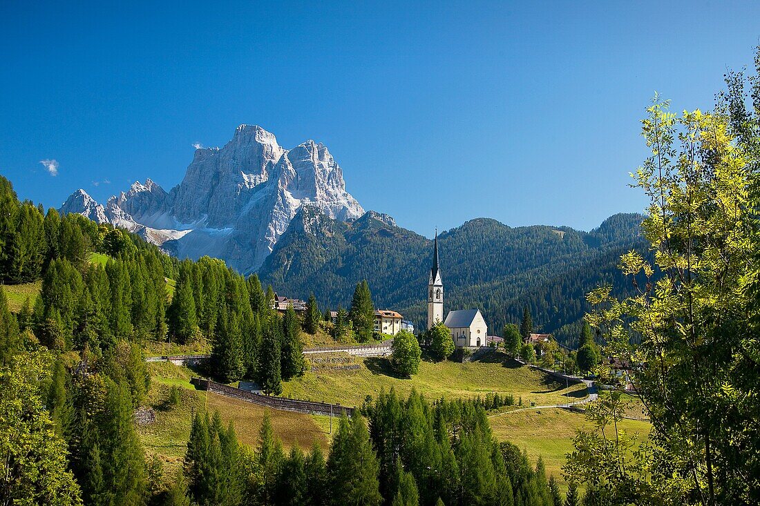 Pelmo mountain, Cadore region, Dolomites, Alps, Veneto, Italy