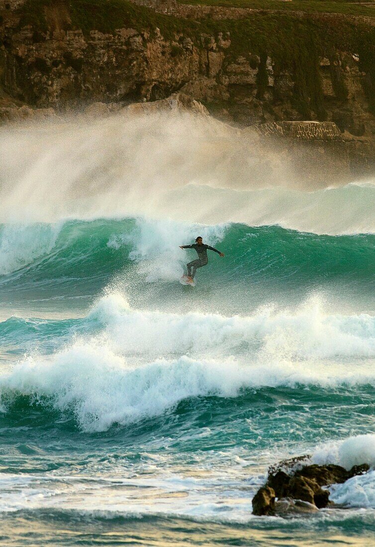 Andalusia, Atlantic, Cadiz, Costa de la Luz, Europe, Spain, Tarifa, water, wave, A75-1139438, AGEFOTOSTOCK