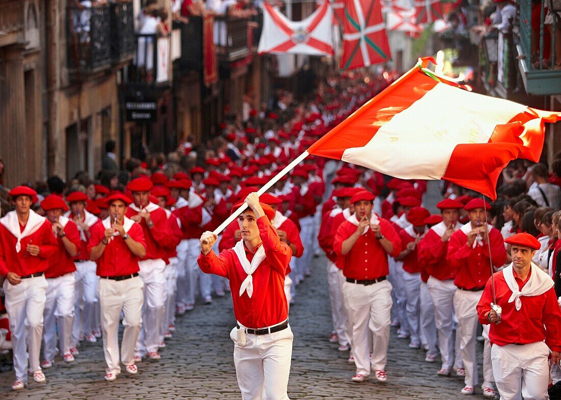 Alarde-Festival, Hondarribia, Guipuzcoa, Baskenland, Spanien