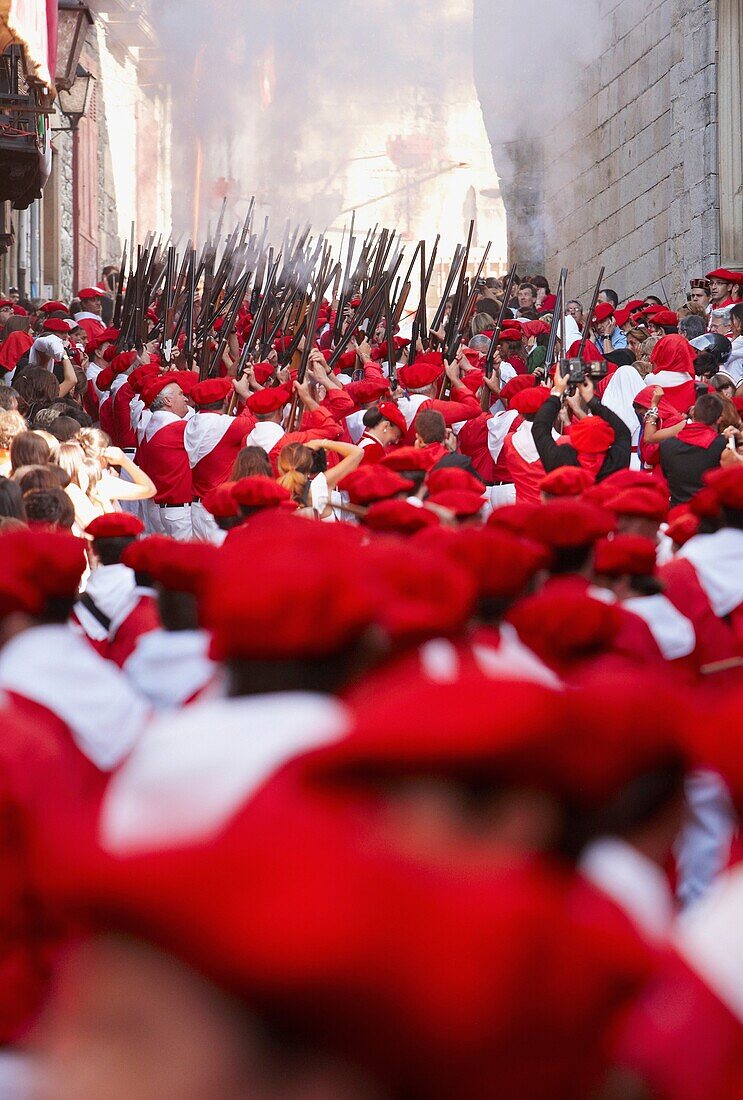 Alarde-Festival, Hondarribia, Guipuzcoa, Baskenland, Spanien