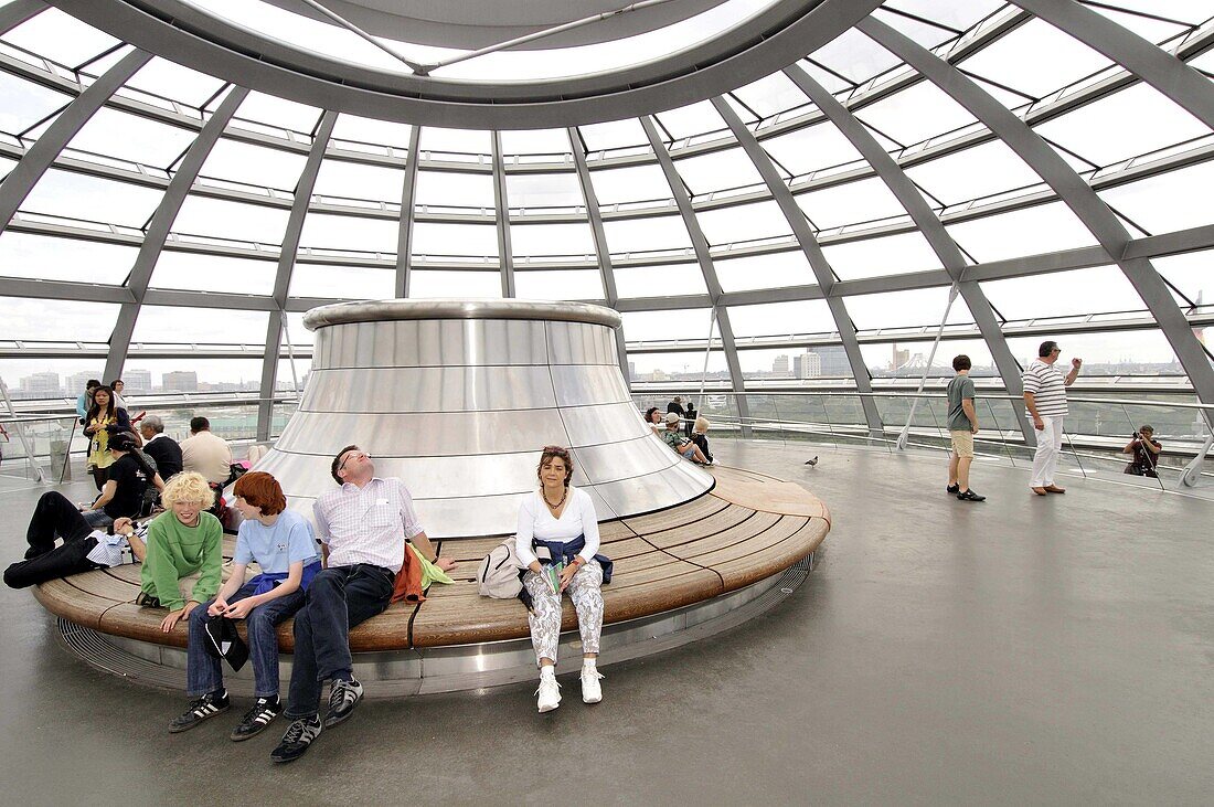 Reichstag Dome by sir Norman Foster, Berlin. Germany