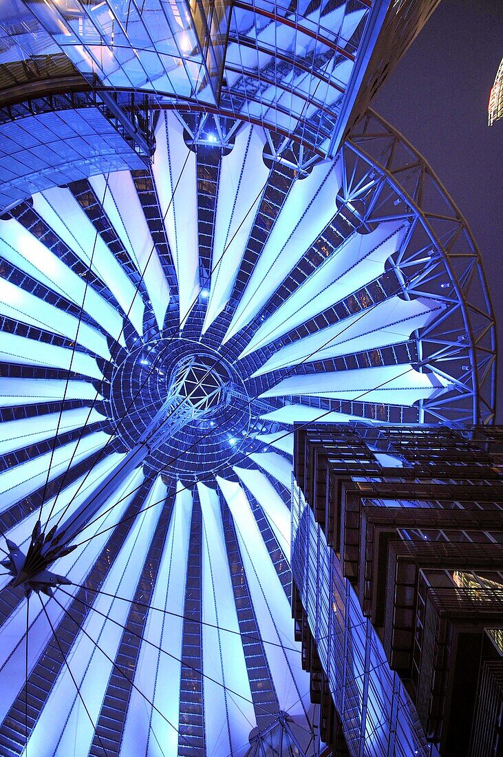 Sony Center designed by Helmut Jahn, Postdamer Platz, Berlin, Germany