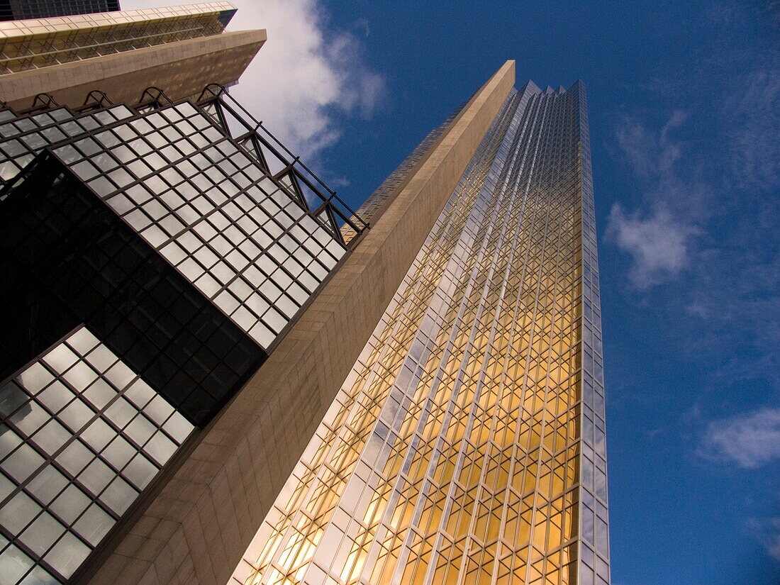 Toronto, Ontario, Canada, Gold colored Royal Bank Center