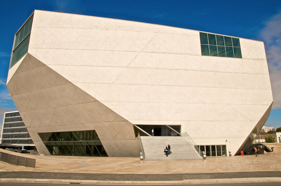 Casa da Musica concert hall exterior detail Rem Koolhaas architect Porto Portugal