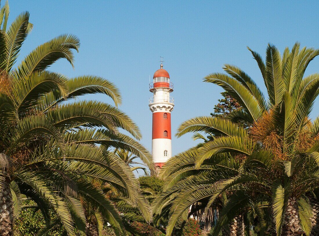 Namibia - The lighthouse is a prominent landmark of the seaside town of Swakopmund