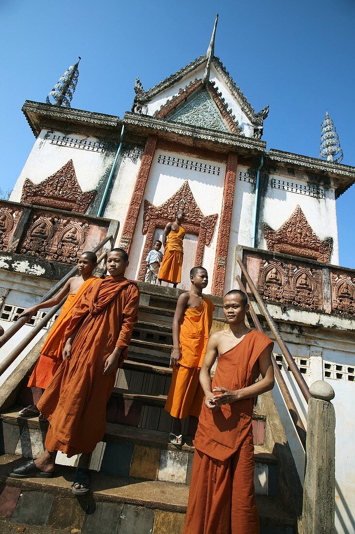 Temple. Kompong cham. Cambodia.