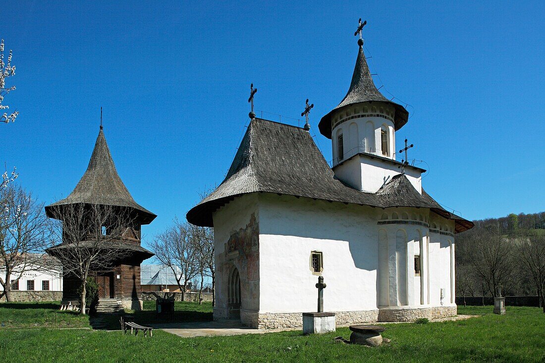 Romania, Moldavia Region, Southern Bucovina, Patrautsi, church, 1487