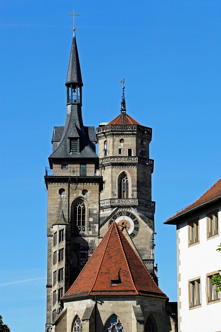 Stuttgart, Stiftskirche, Collegiate, Baden-Württemberg, Germany