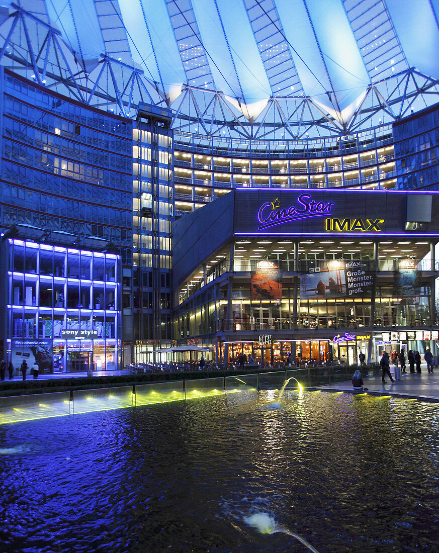 Germany, Berlin, Potsdamer Platz, Sony Center interior, modern architecture