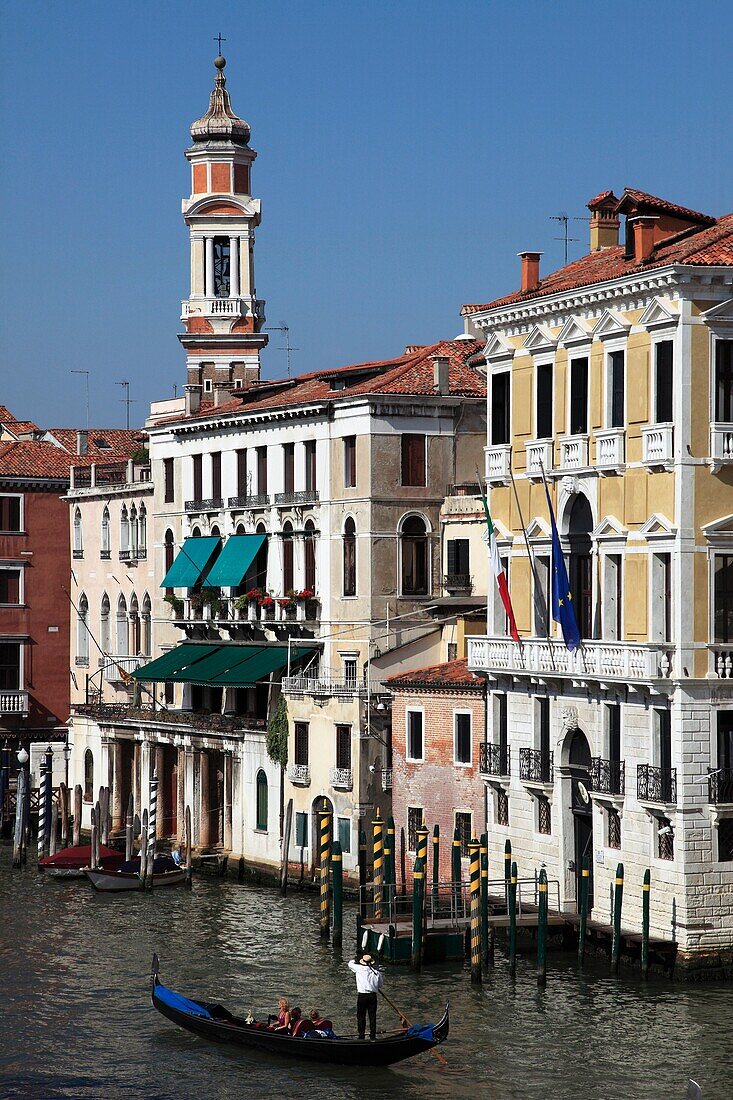 Italy, Venice, Grand Canal, gondola