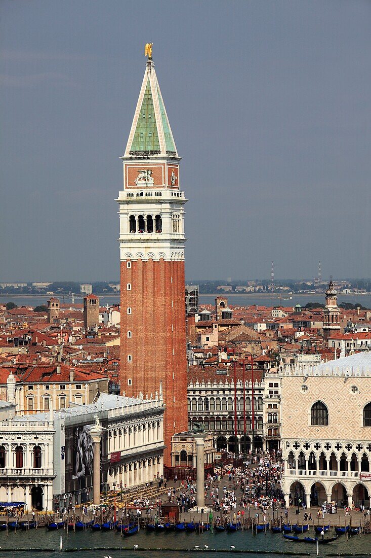 Italy, Venice, Campanile, Piazzetta San Marco