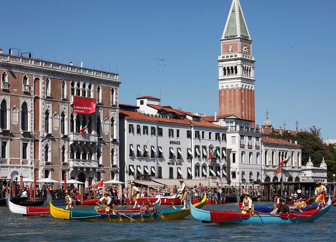 Italy, Venice, historic regatta, boats, people, traditions