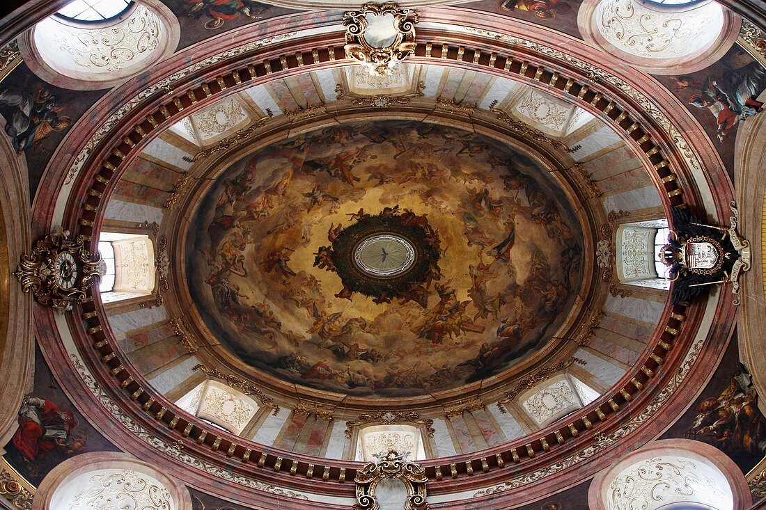 Austria, Vienna, Peterskirche, St Peter Church, interior