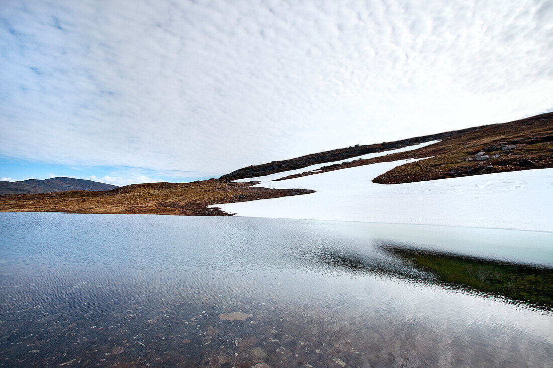 Mountain lake, Lapland, northern Sweden, Sweden