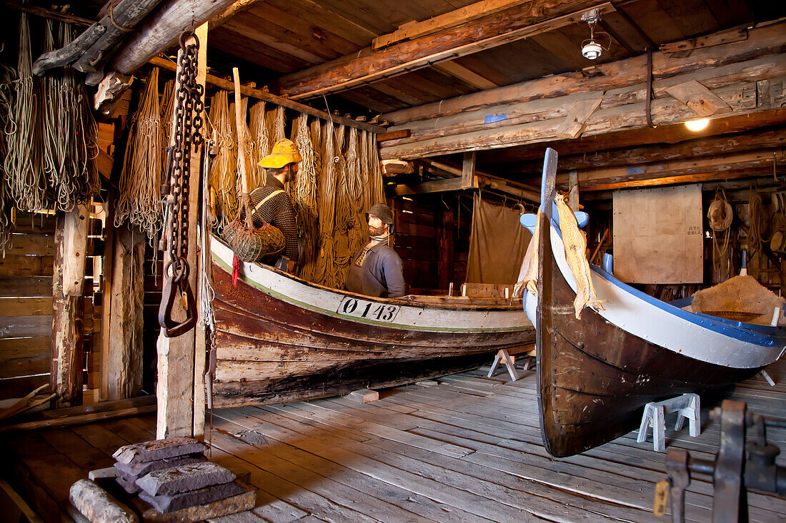 Norwegian Fishing Village Museum, Moskenesoya, Lofoten Islands, North Norway, Norway