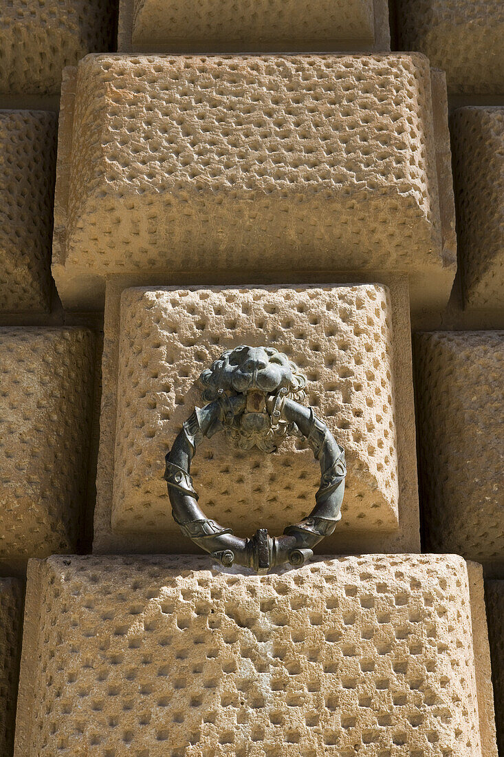 Türklopfer am Alhambra Palast, Granada, Andalusien, Spanien, Europa