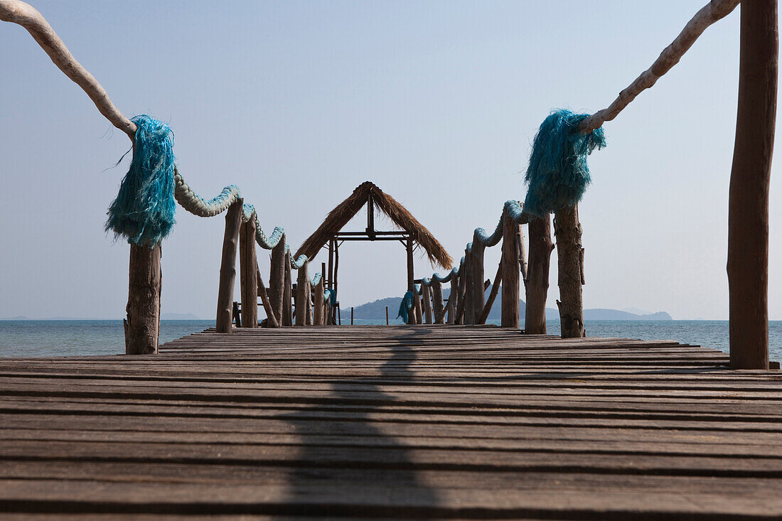 Jetty at the westcoast of Koh Chang Island, Trat Province, Thailand, Asia